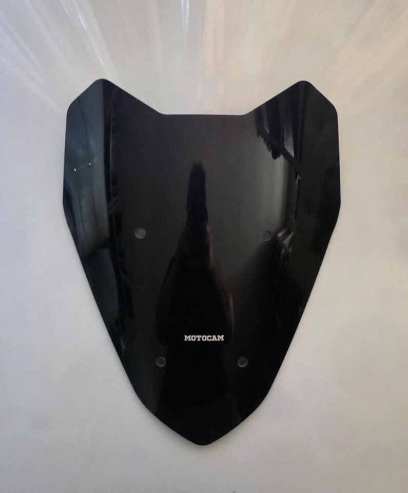 MOTOCAM Arora ZRX 200 Ön Cam 2022 Model 40cm Siyah Renkli SPORTİF