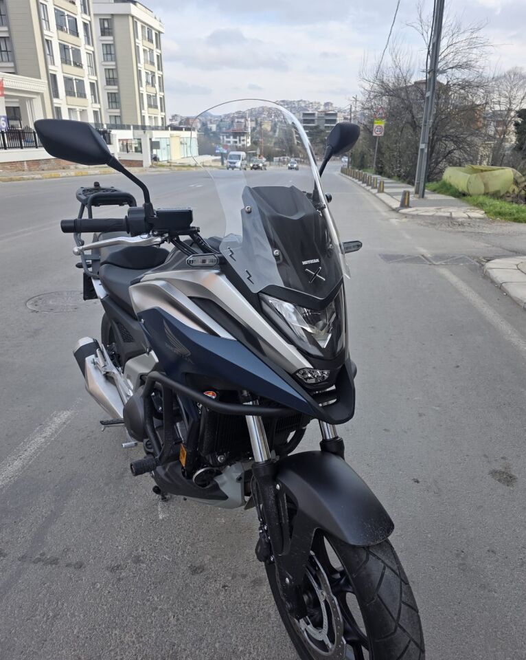 MOTOCAM Honda NC 700 750 X Ön Cam 2021-2024 Model 50cm Şeffaf Renkli 4mm ORTA BOYLU