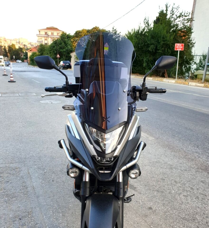 MOTOCAM Honda NC 700 750 X Ön Cam 2021-2024 Model 59cm Füme Renkli 4mm UZUN