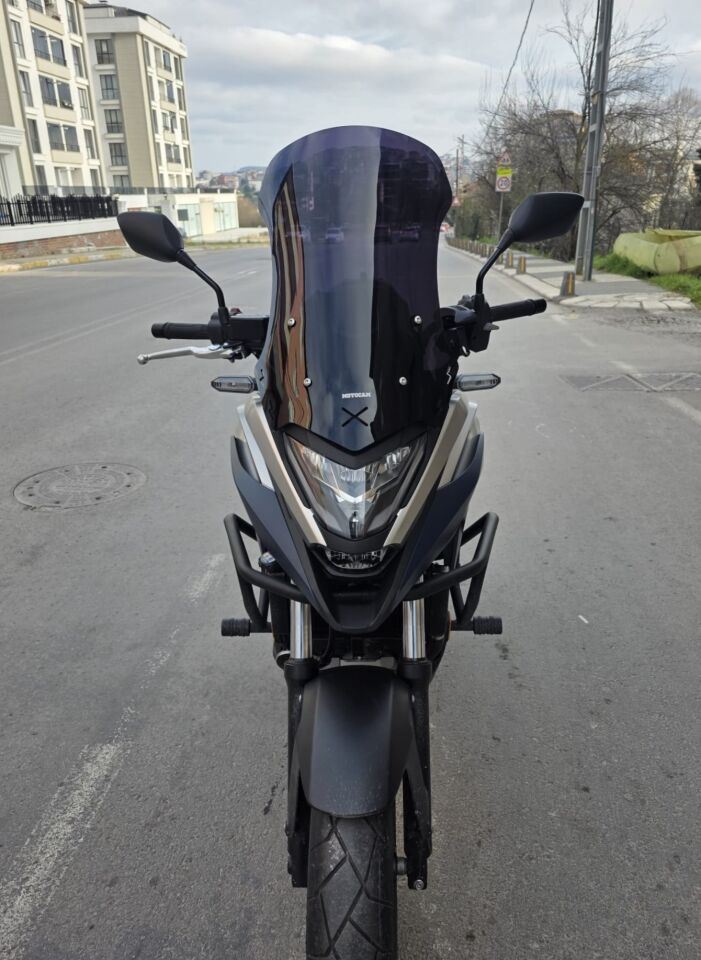 MOTOCAM Honda NC 700 750 X Ön Cam 2021-2024 Model 59cm Siyah Renkli 4mm UZUN