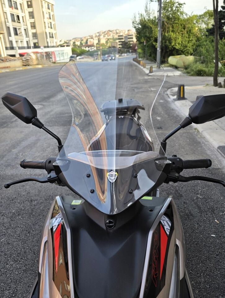 MOTOCAM Yamaha MiO Aerox Ön Cam 54cm Şeffaf Renkli 4mm SPORTİF