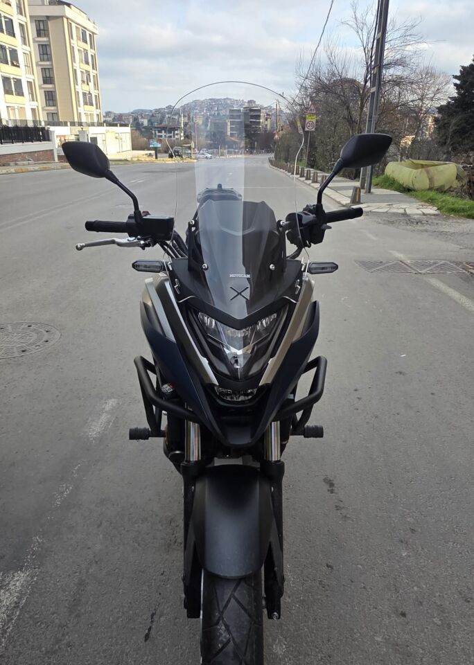 MOTOCAM Honda NC 700 750 X Ön Cam 2021-2024 Model 59cm Şeffaf Renkli 4mm UZUN