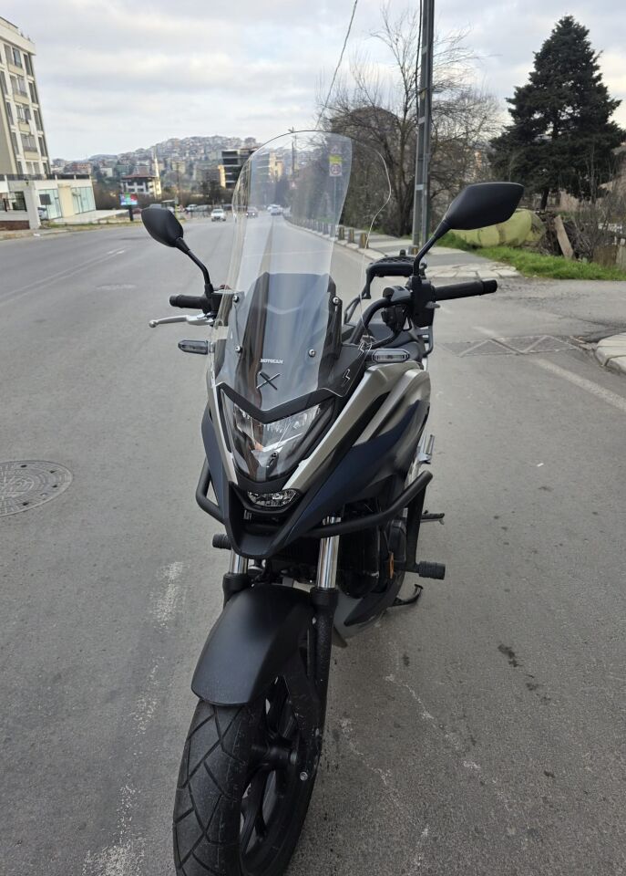 MOTOCAM Honda NC 700 750 X Ön Cam 2021-2024 Model 59cm Şeffaf Renkli 4mm UZUN