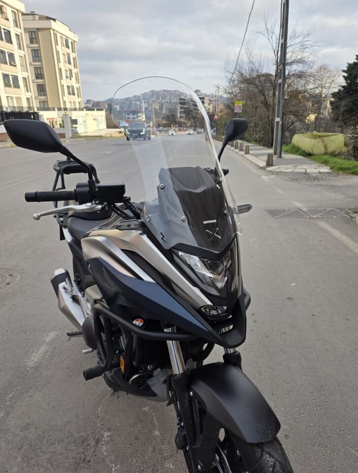 MOTOCAM Honda NC 700 750 X Ön Cam 2021-2024 Model 59cm Şeffaf Renkli 4mm UZUN