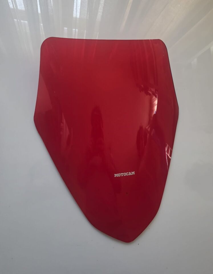 MOTOCAM Arora ZRX 200 Ön Cam 2022 Model 43cm Kırmızı Renkli SPORTİF