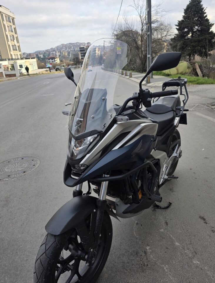 MOTOCAM Honda NC 700 750 X Ön Cam 2021-2024 Model 59cm Şeffaf Renkli 4mm UZUN
