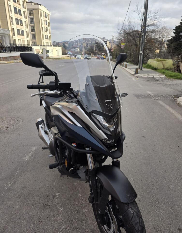 MOTOCAM Honda NC 700 750 X Ön Cam 2021-2024 Model 59cm Şeffaf Renkli 4mm UZUN