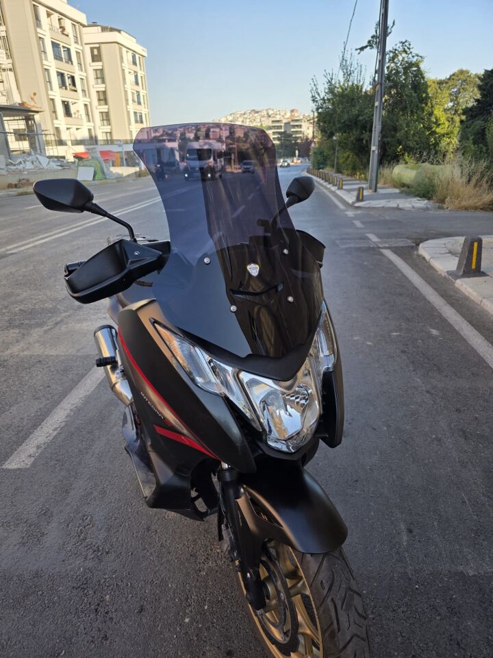 MOTOCAM Honda NC 750 D İntegra Ön Cam 2014-2020 Model 68cm Siyah Renkli 4mm