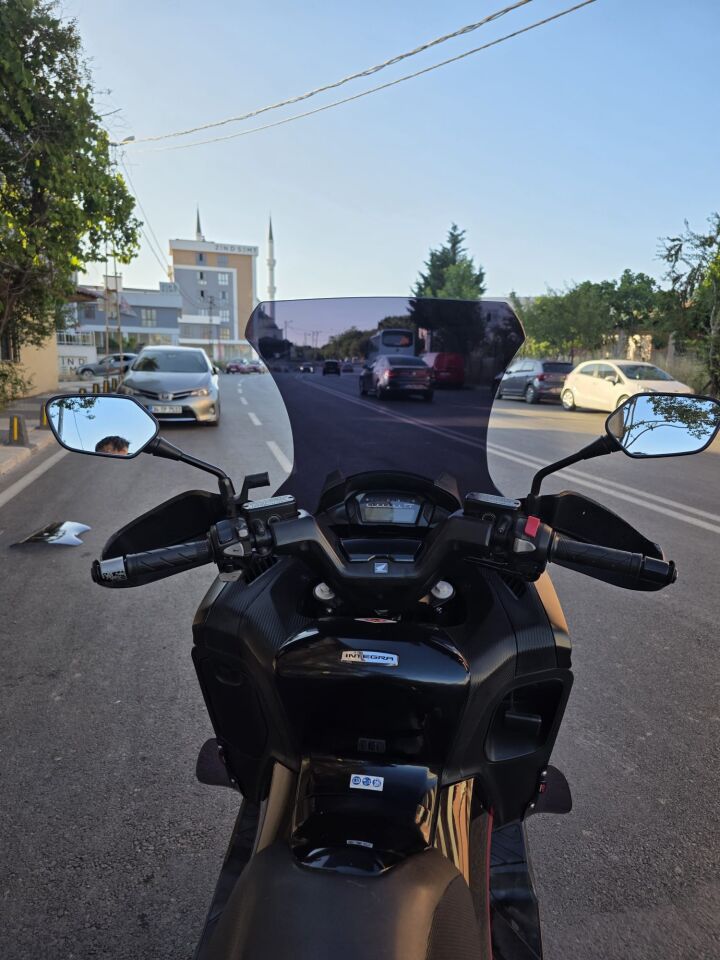 MOTOCAM Honda NC 750 D İntegra Ön Cam 2014-2020 Model 68cm Siyah Renkli 4mm