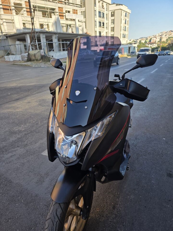 MOTOCAM Honda NC 750 D İntegra Ön Cam 2014-2020 Model 68cm Siyah Renkli 4mm