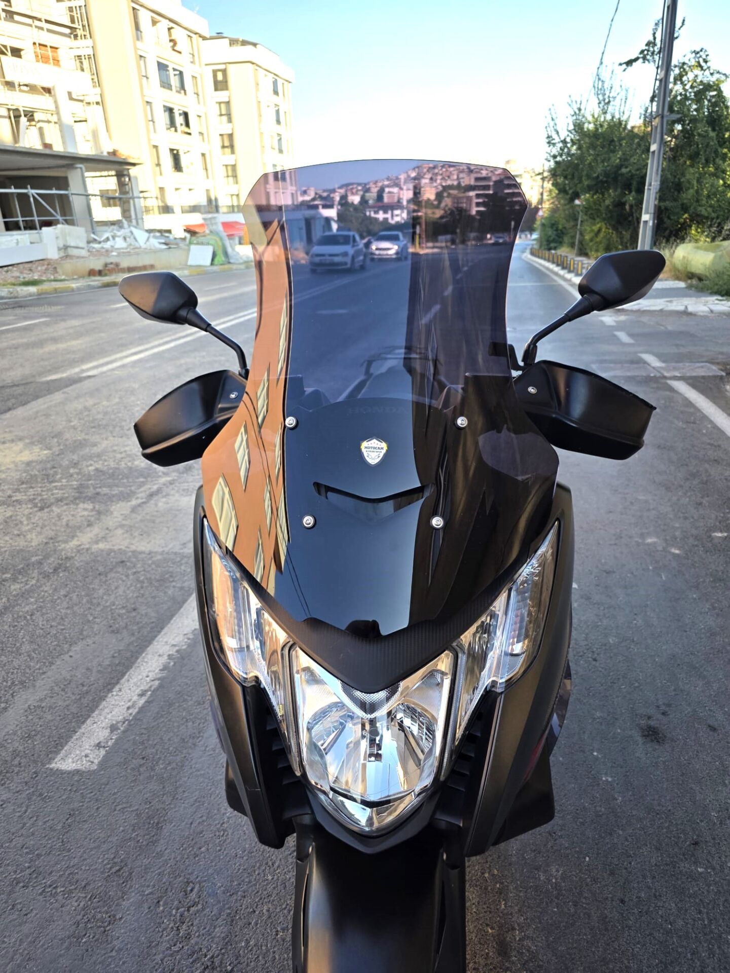 MOTOCAM Honda NC 750 D İntegra Ön Cam 2014-2020 Model 68cm Siyah Renkli 4mm