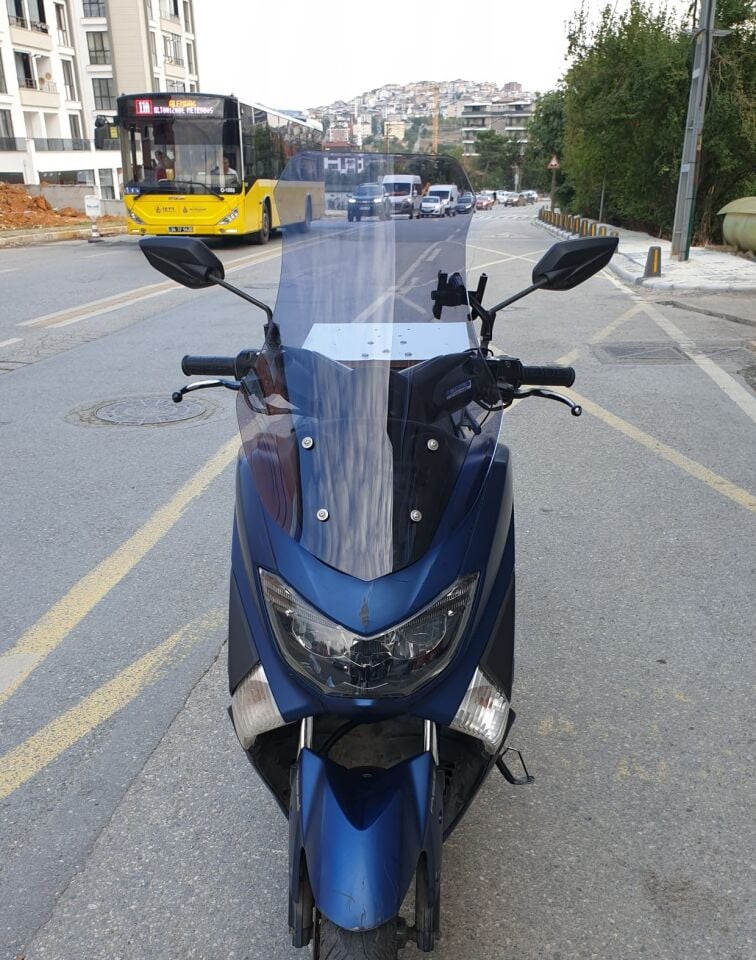 MOTOCAM Yamaha Nmax Ön Cam 2015-2020 Model 69cm Füme Renkli 4mm