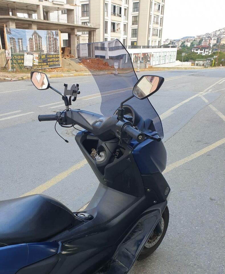 MOTOCAM Yamaha Nmax Ön Cam 2015-2020 Model 69cm Füme Renkli 4mm