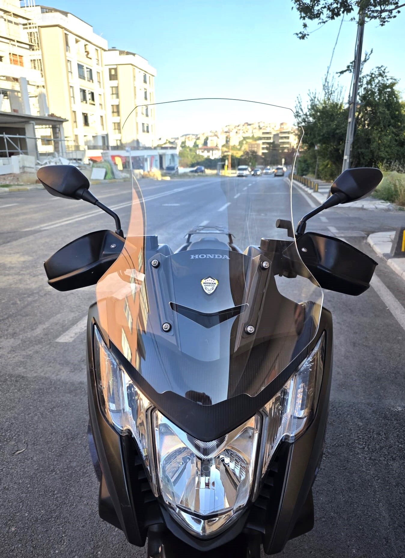 MOTOCAM Honda NC 750 D İntegra Ön Cam 2014-2020 Model 68cm Şeffaf Renkli 4mm