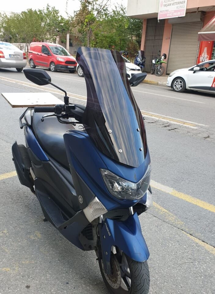 MOTOCAM Yamaha Nmax Ön Cam 2015-2020 Model 69cm Siyah Renkli 4mm