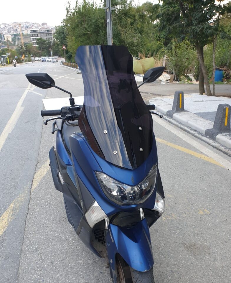MOTOCAM Yamaha Nmax Ön Cam 2015-2020 Model 69cm Siyah Renkli 4mm