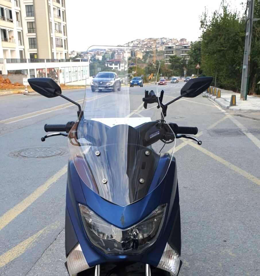 MOTOCAM Yamaha Nmax Ön Cam 2015-2020 Model 69cm Şeffaf Renkli 4mm
