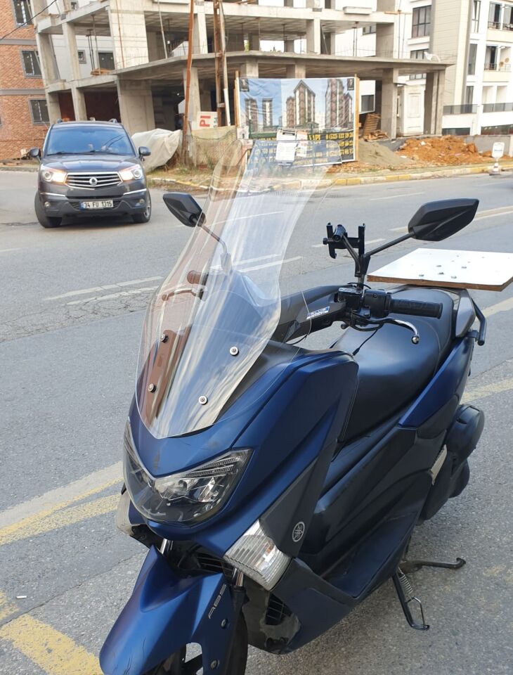 MOTOCAM Yamaha Nmax Ön Cam 2015-2020 Model 69cm Şeffaf Renkli 4mm