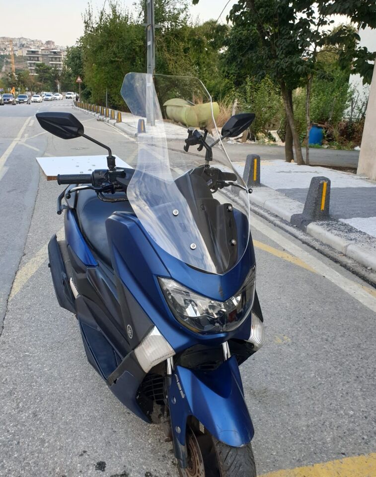 MOTOCAM Yamaha Nmax Ön Cam 2015-2020 Model 69cm Şeffaf Renkli 4mm