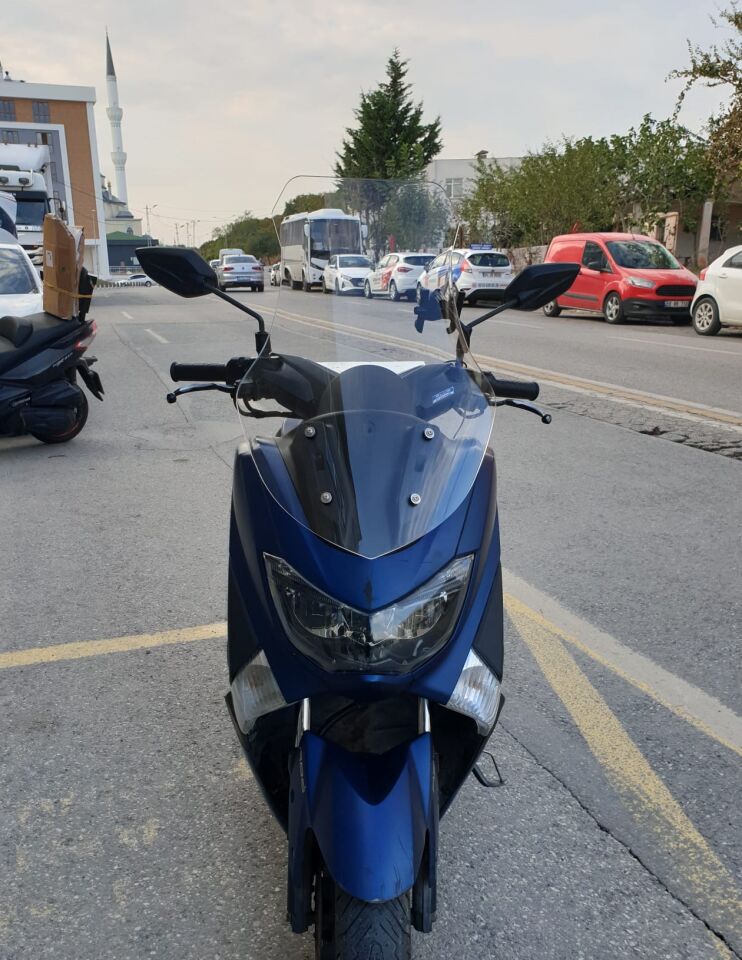 MOTOCAM Yamaha Nmax Ön Cam 2015-2020 Model 69cm Şeffaf Renkli 4mm
