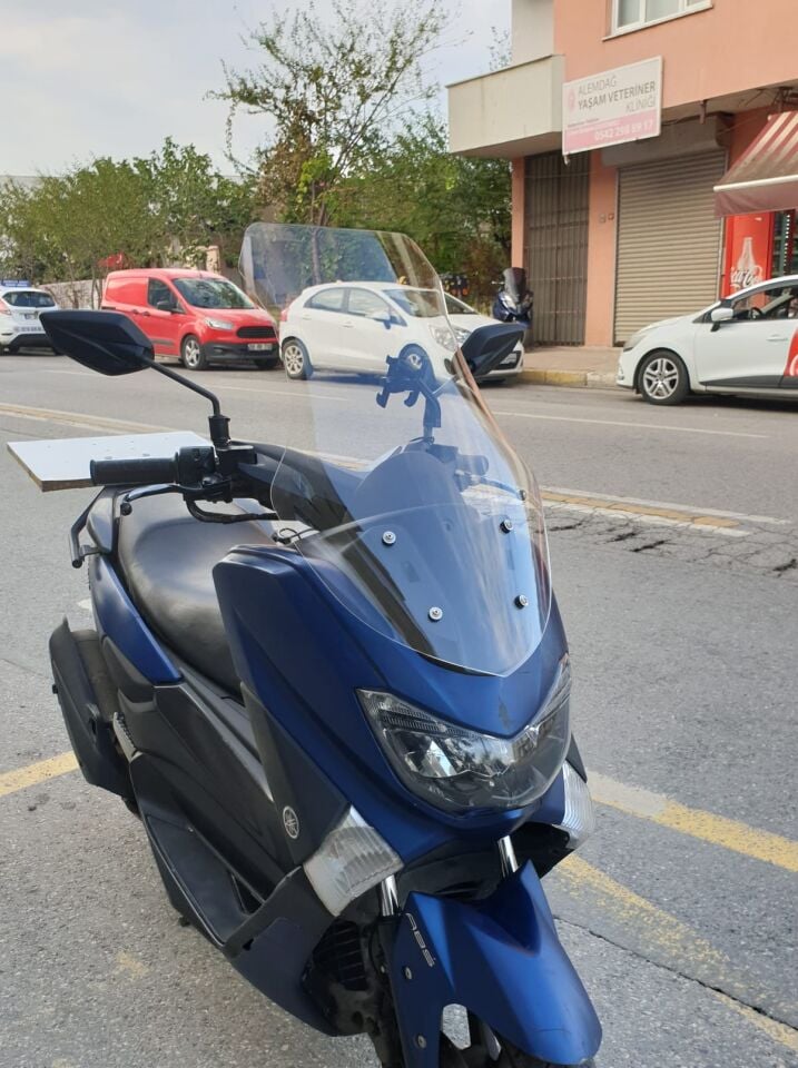 MOTOCAM Yamaha Nmax Ön Cam 2015-2020 Model 69cm Şeffaf Renkli 4mm