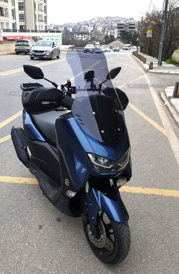 MOTOCAM Yamaha Nmax Ön Cam 2021-2024 Model 72cm Füme Renkli 4mm UZUN