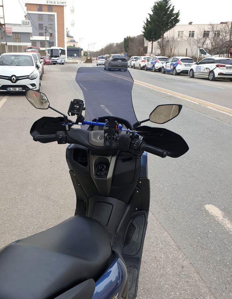 MOTOCAM Yamaha Nmax Ön Cam 2021-2024 Model 72cm Füme Renkli 4mm UZUN