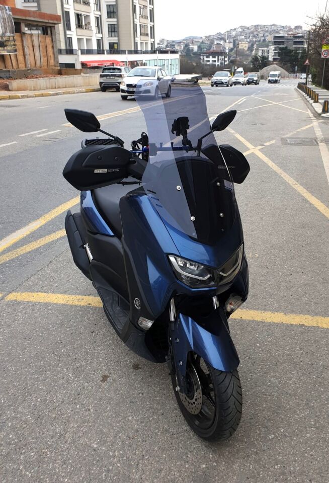 MOTOCAM Yamaha Nmax Ön Cam 2021-2024 Model 72cm Füme Renkli 4mm UZUN