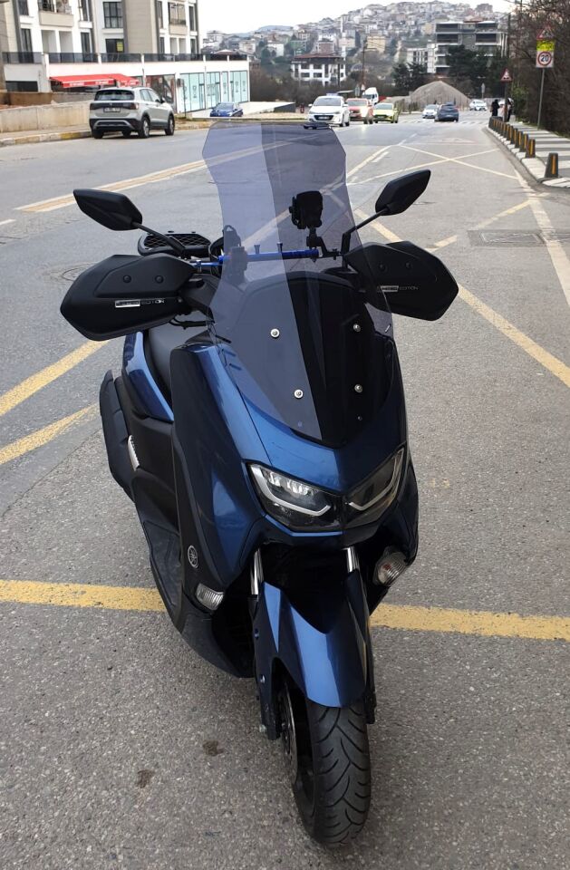 MOTOCAM Yamaha Nmax Ön Cam 2021-2024 Model 72cm Füme Renkli 4mm UZUN