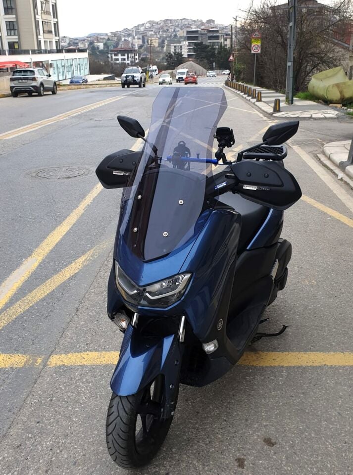 MOTOCAM Yamaha Nmax Ön Cam 2021-2024 Model 72cm Füme Renkli 4mm UZUN
