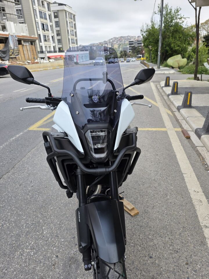 MOTOCAM Honda NX 500 Ön Cam 2025-2026 Model 34cm Füme Renkli 4mm Orijinal Boylu