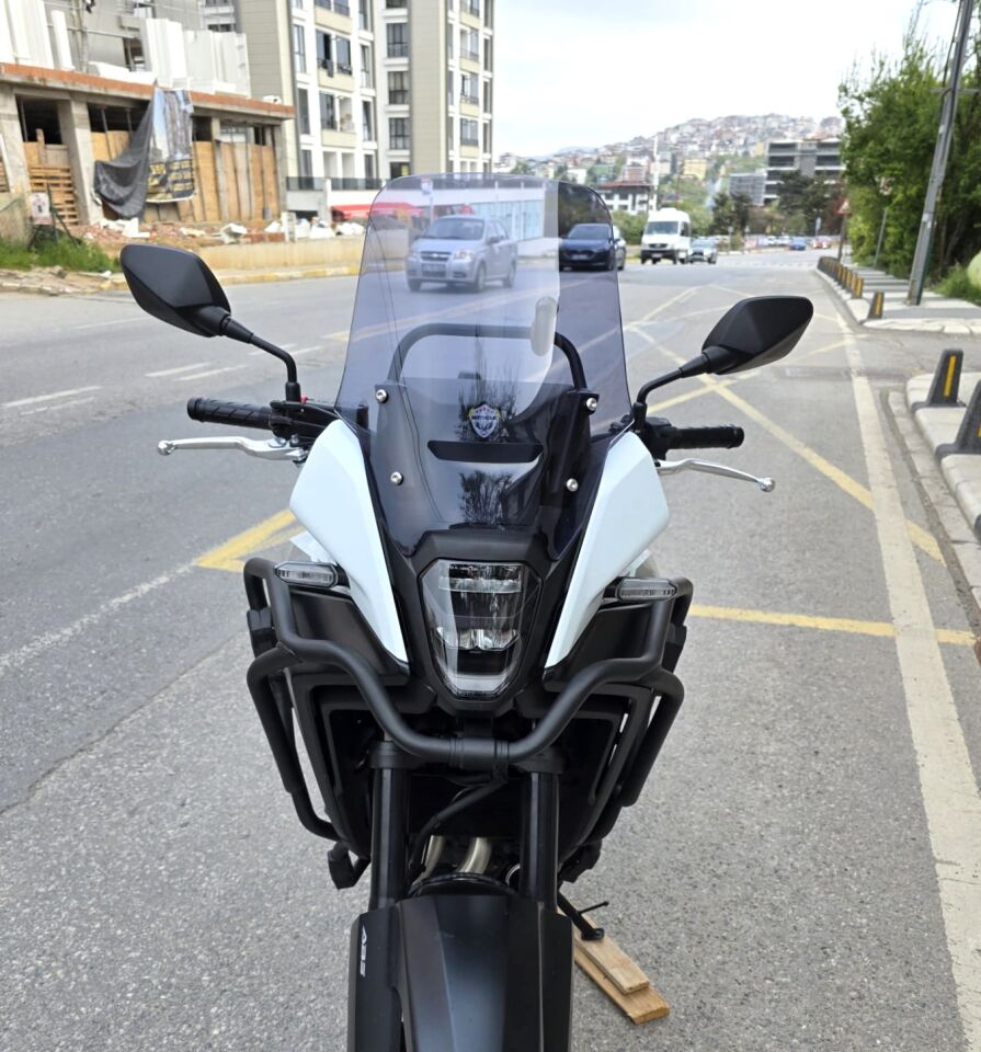 MOTOCAM Honda NX 500 Ön Cam 2025-2026 Model 34cm Füme Renkli 4mm Orijinal Boylu