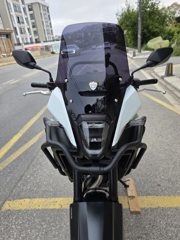 MOTOCAM Honda NX 500 Ön Cam 2025-2026 Model 34cm Siyah Renkli 4mm Orijinal Boylu