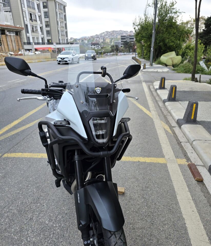 MOTOCAM Honda NX 500 Ön Cam 2025-2026 Model 34cm Şeffaf Renkli 4mm Orijinal Boylu