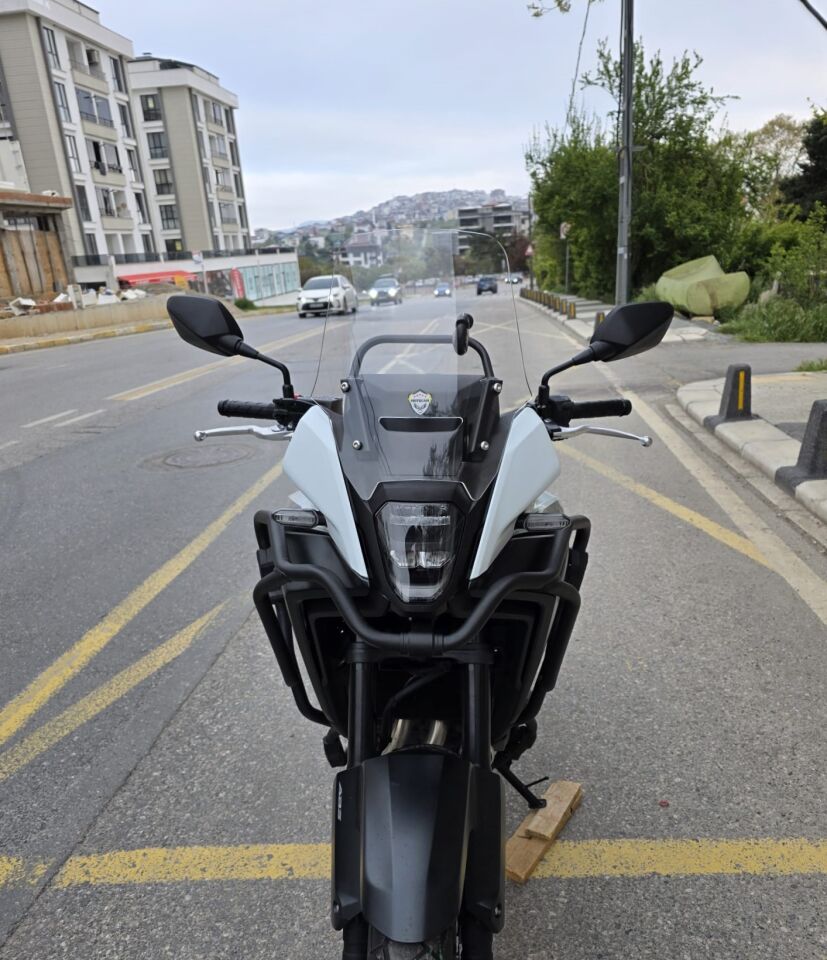 MOTOCAM Honda NX 500 Ön Cam 2025-2026 Model 34cm Şeffaf Renkli 4mm Orijinal Boylu