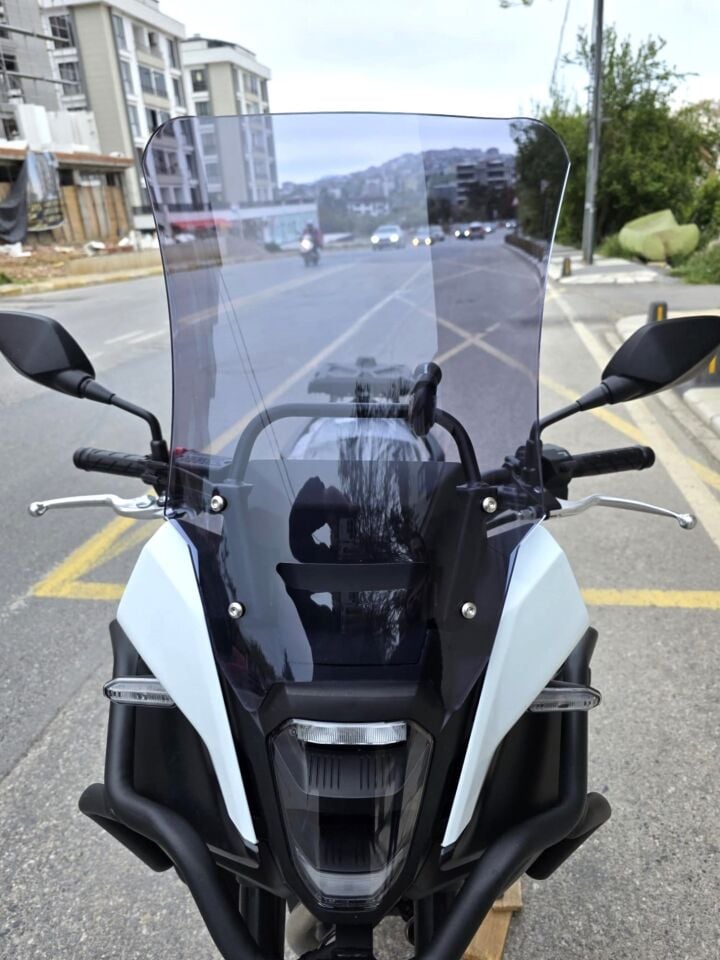 MOTOCAM Honda NX 500 Ön Cam 2025-2026 Model 48cm Füme Renkli 4mm UZUN