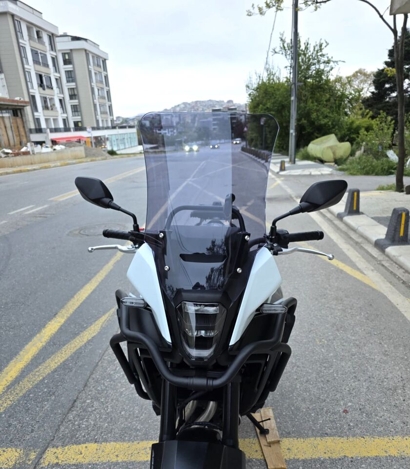 MOTOCAM Honda NX 500 Ön Cam 2025-2026 Model 48cm Füme Renkli 4mm UZUN
