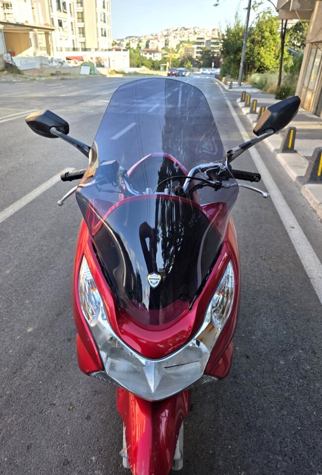 MOTOCAM Honda PCX Ön Cam 2011-2013 Model 59cm Füme Renkli ORTA BOYLU