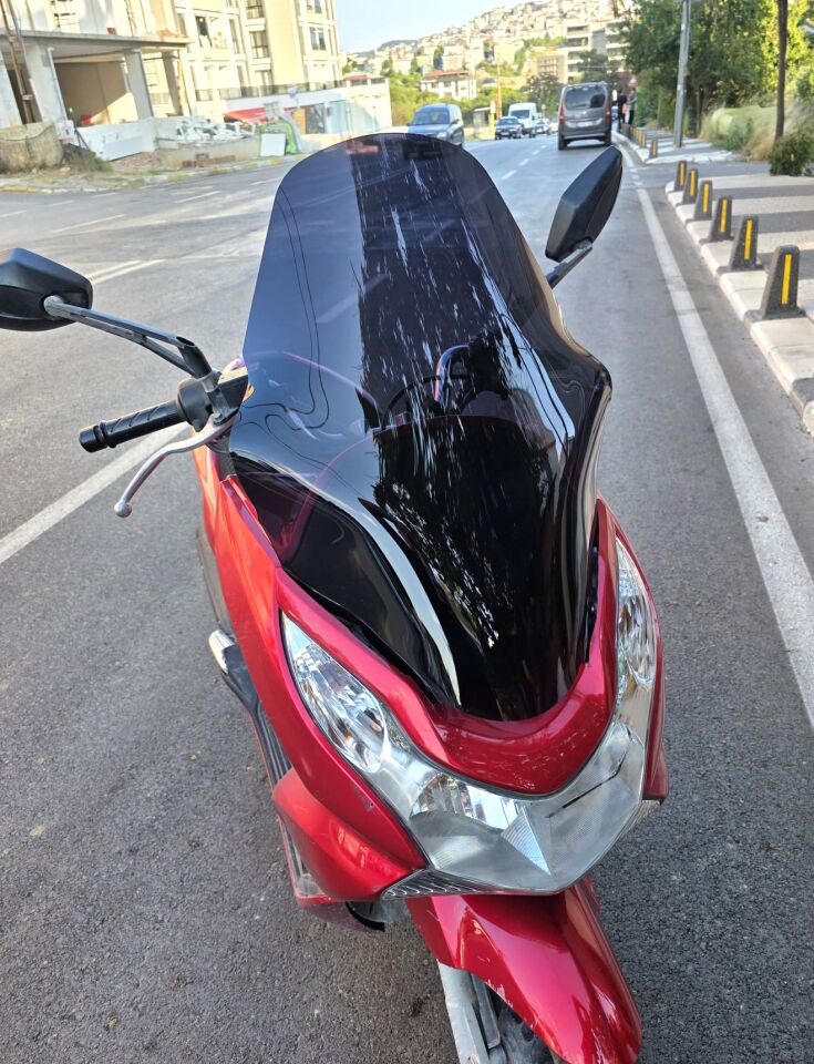 MOTOCAM Honda PCX Ön Cam 2011-2013 Model 59cm Siyah Renkli ORTA BOYLU
