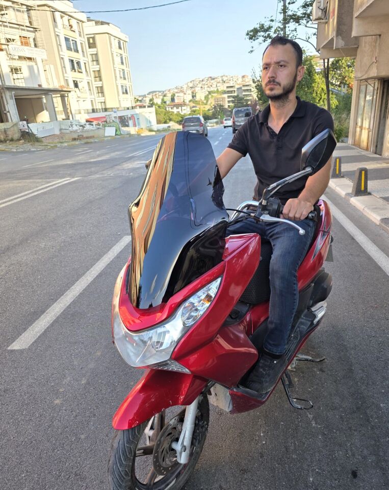 MOTOCAM Honda PCX Ön Cam 2011-2013 Model 59cm Siyah Renkli ORTA BOYLU