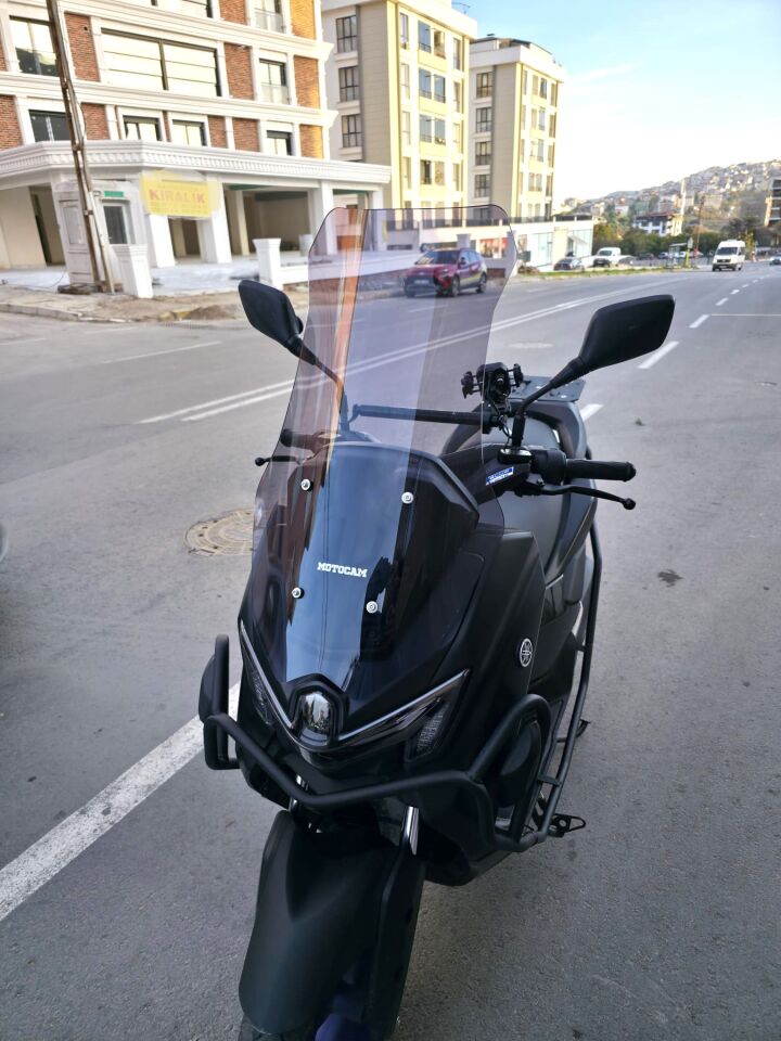 MOTOCAM Yamaha Nmax Ön Cam 2025-2026 Model 72cm Füme Renkli 4mm