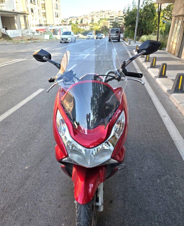 MOTOCAM Honda PCX Ön Cam 2011-2013 Model 59cm Şeffaf Renkli ORTA BOYLU