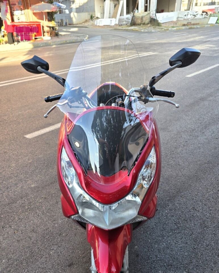 MOTOCAM Honda PCX Ön Cam 2011-2013 Model 59cm Şeffaf Renkli ORTA BOYLU