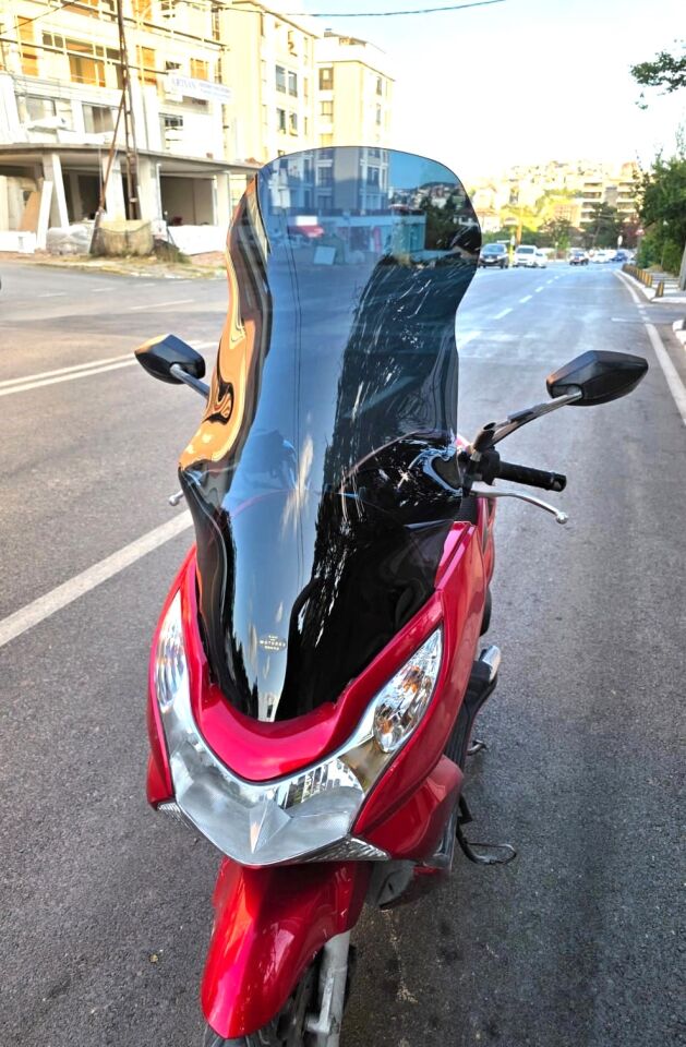 MOTOCAM Honda PCX Ön Cam 2011-2013 Model 83cm Siyah Renkli 4mm UZUN