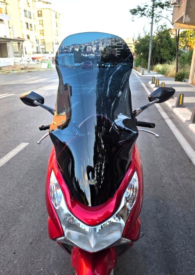 MOTOCAM Honda PCX Ön Cam 2011-2013 Model 83cm Siyah Renkli 4mm UZUN