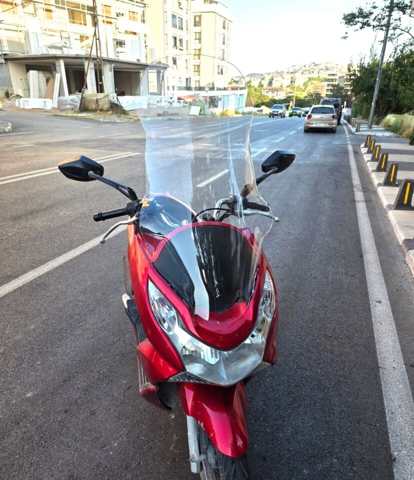 MOTOCAM Honda PCX Ön Cam 2011-2013 Model 83cm Şeffaf Renkli 4mm UZUN