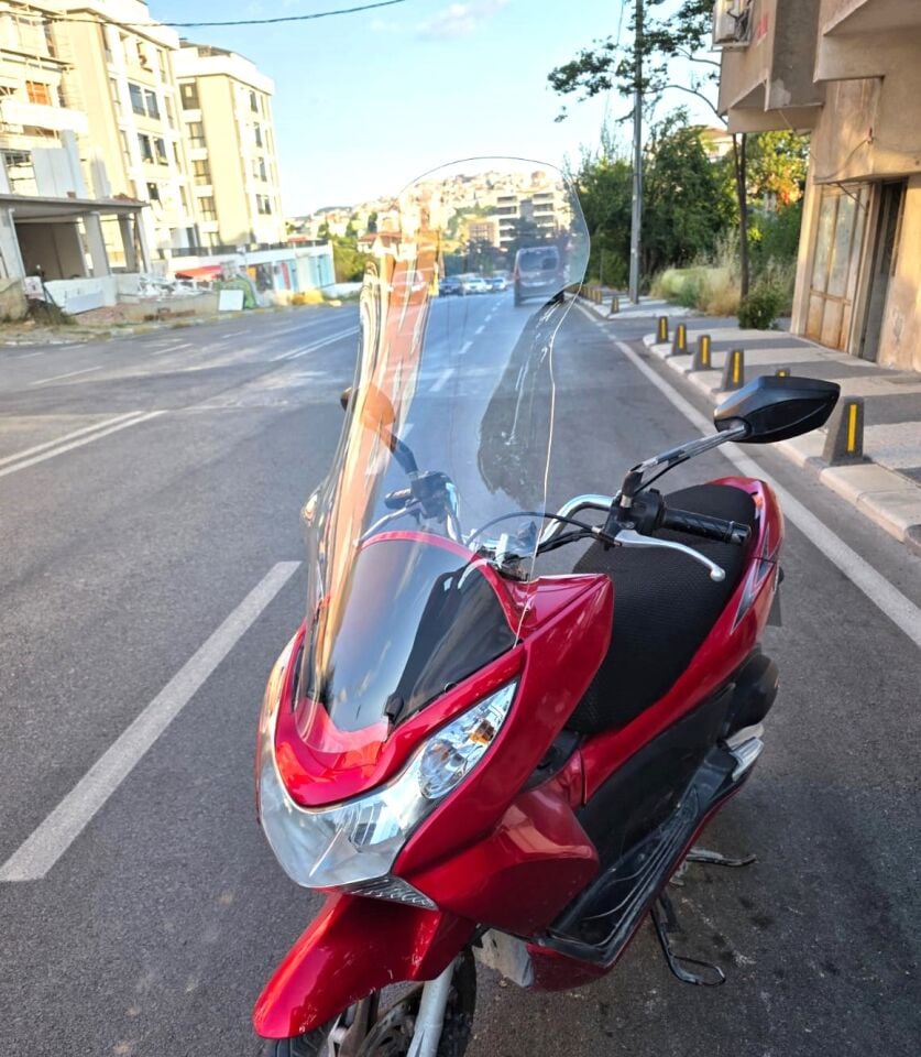 MOTOCAM Honda PCX Ön Cam 2011-2013 Model 83cm Şeffaf Renkli 4mm UZUN