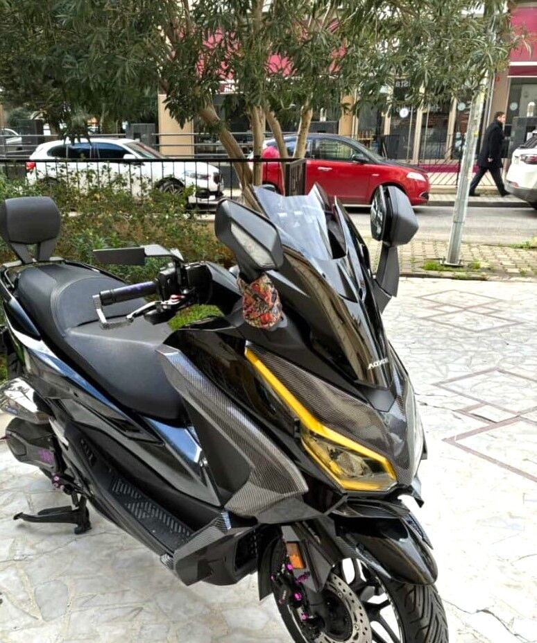 MOTOCAM Honda Forza 250 Ön Cam 2021-2026 Model 43cm Füme Renkli 4mm ORİJİNAL BOYLU