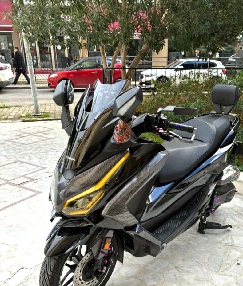 MOTOCAM Honda Forza 250 Ön Cam 2021-2026 Model 43cm Füme Renkli 4mm ORİJİNAL BOYLU