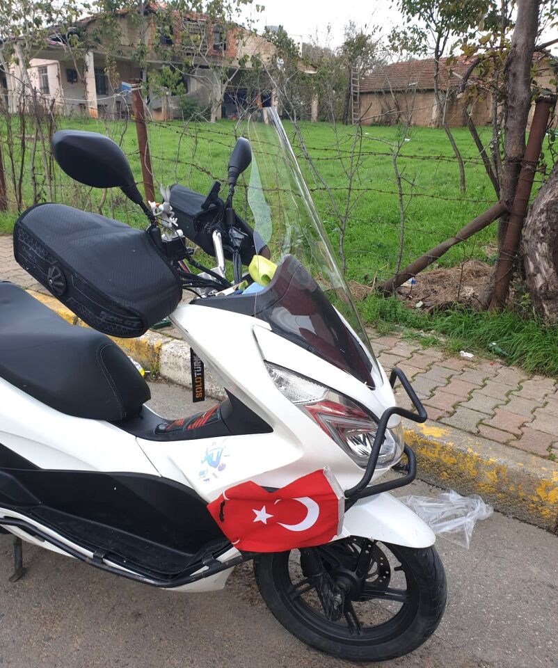 MOTOCAM Honda PCX Ön Cam 2014-2017 Model 65cm Şeffaf Renkli 4mm ORTA BOYLU